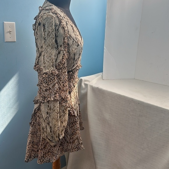 BARDOT Splice Leopard Dress In Snke Print - Picture 11 of 12